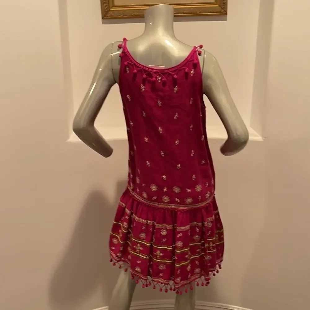 Calypso St. Barth Zulema Linen Dress Pink Size XS - Picture 6 of 12